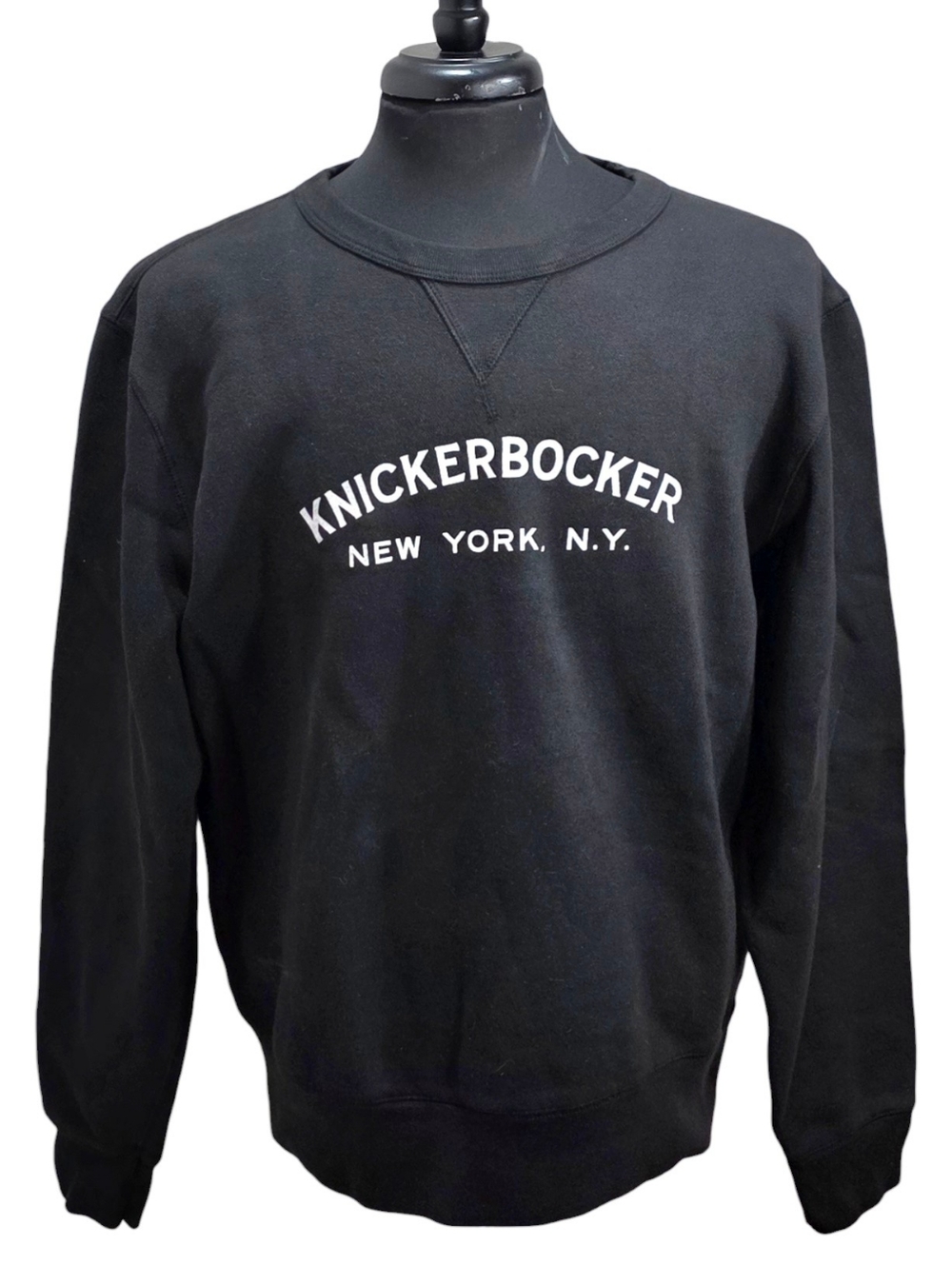Knickerbocker N.Y. Tailored Fit Black Crew Neck Swestshirt Size XL
